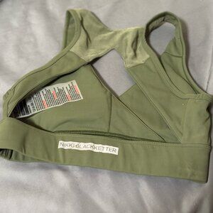 NWOT Limited Edition Gymshark x Nikki Blackketter Sports Bra in Olive Small
